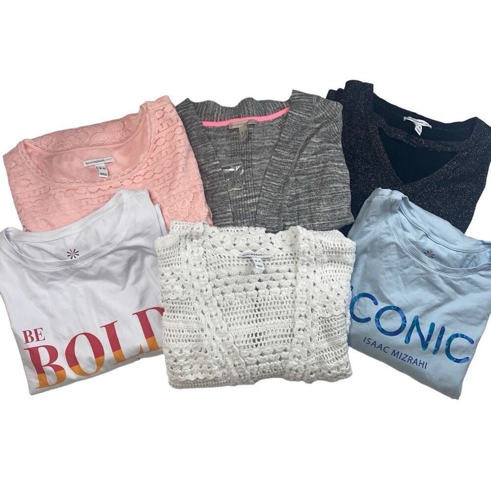 BUNDLE Lot of 6 Shirts Tops Size 3X Variety Isaac Mizrahi READ